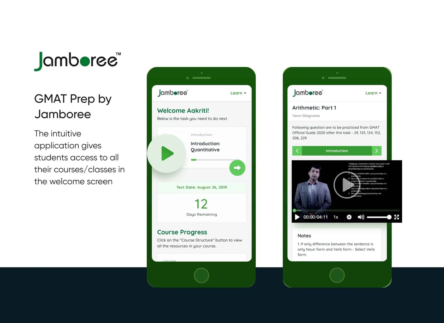Jamboree GMAT Mobile App