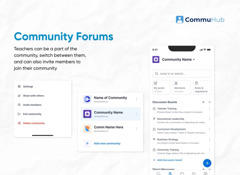 CommuHub - A Concept Project