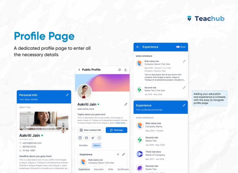 Teachub - A concept project