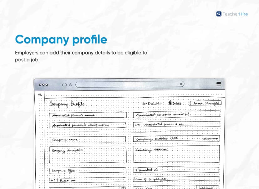 TeacherHire - A concept project